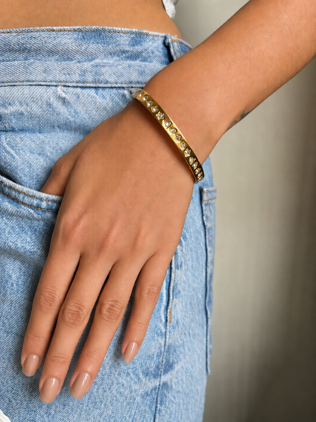 Mauve Studded Bracelet