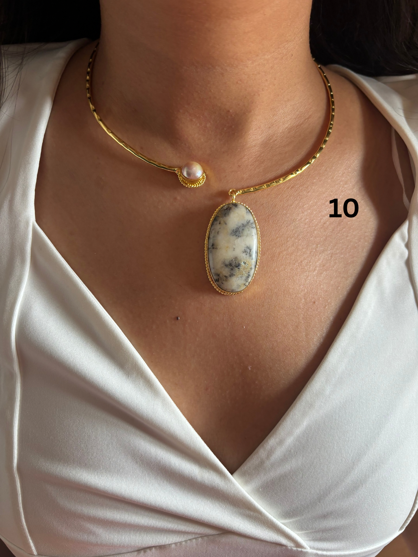 Mix Hasli Choker - Brass