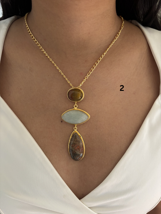 Isabelle Necklace- Brass