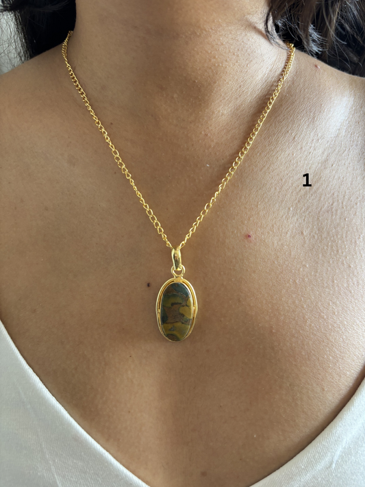 Earthy Natural Stone Pendant