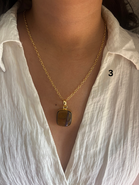 Earthy Natural Stone Pendant