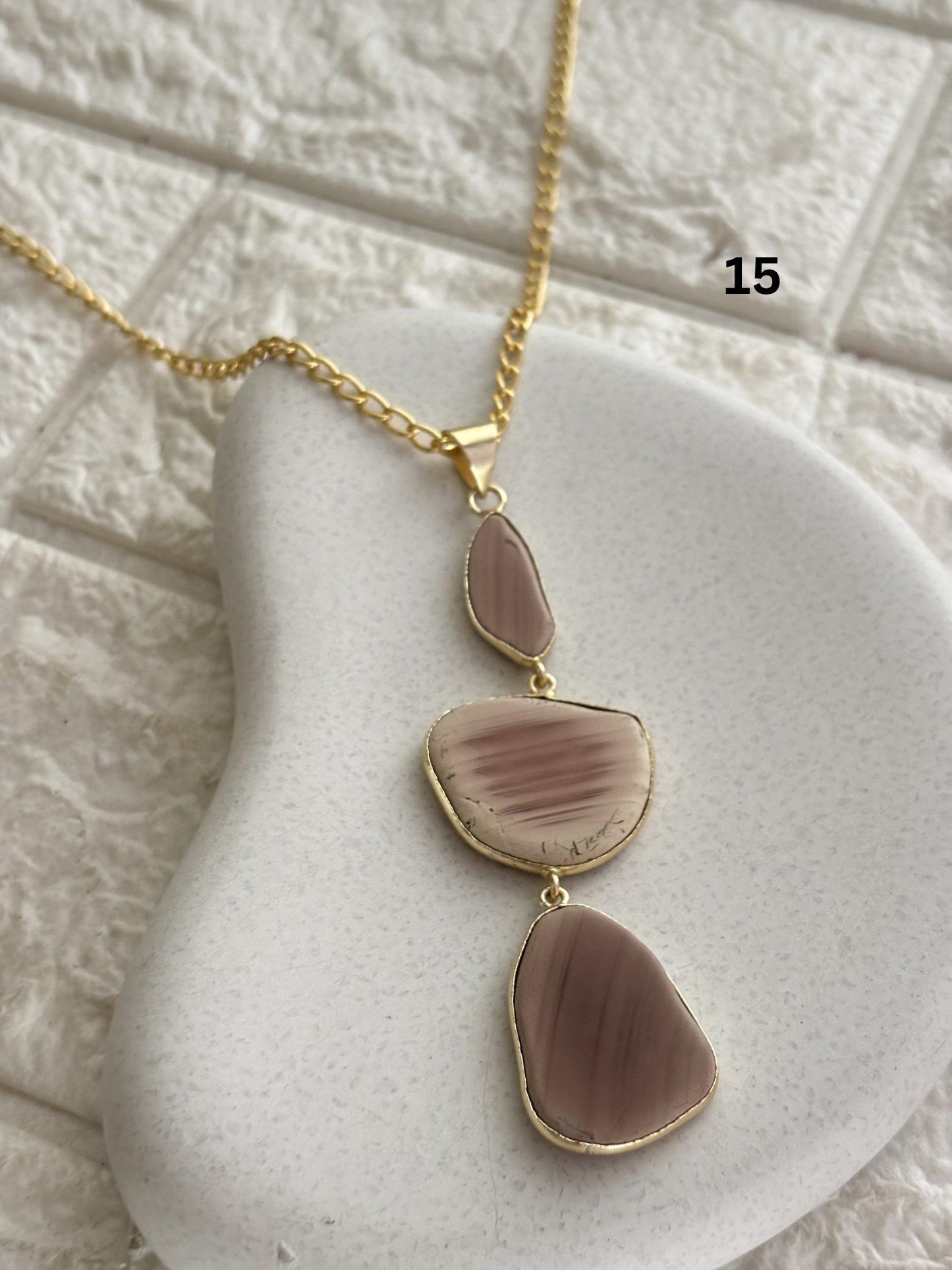 Vintage Jesper Natural Stone Necklace