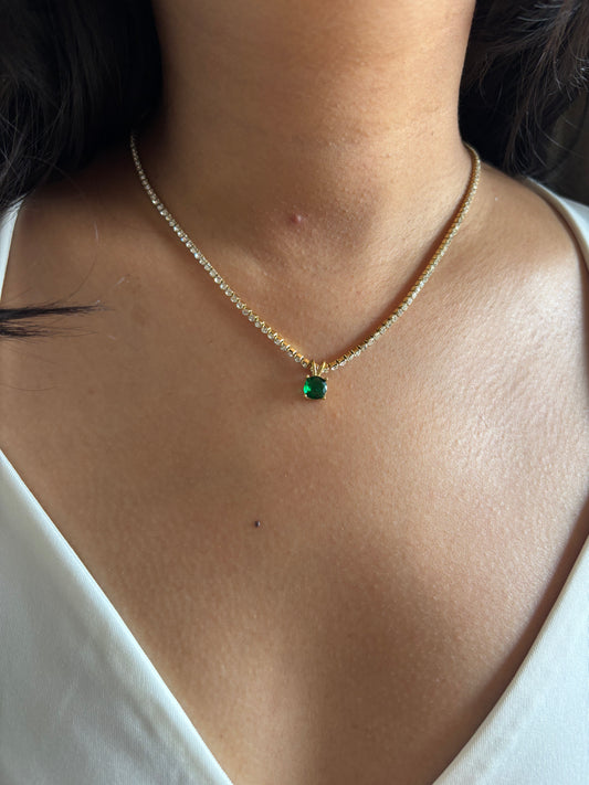 Elara Tennis Necklace