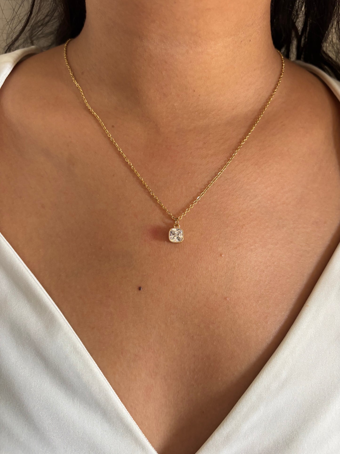 Classic Solitaire Necklace