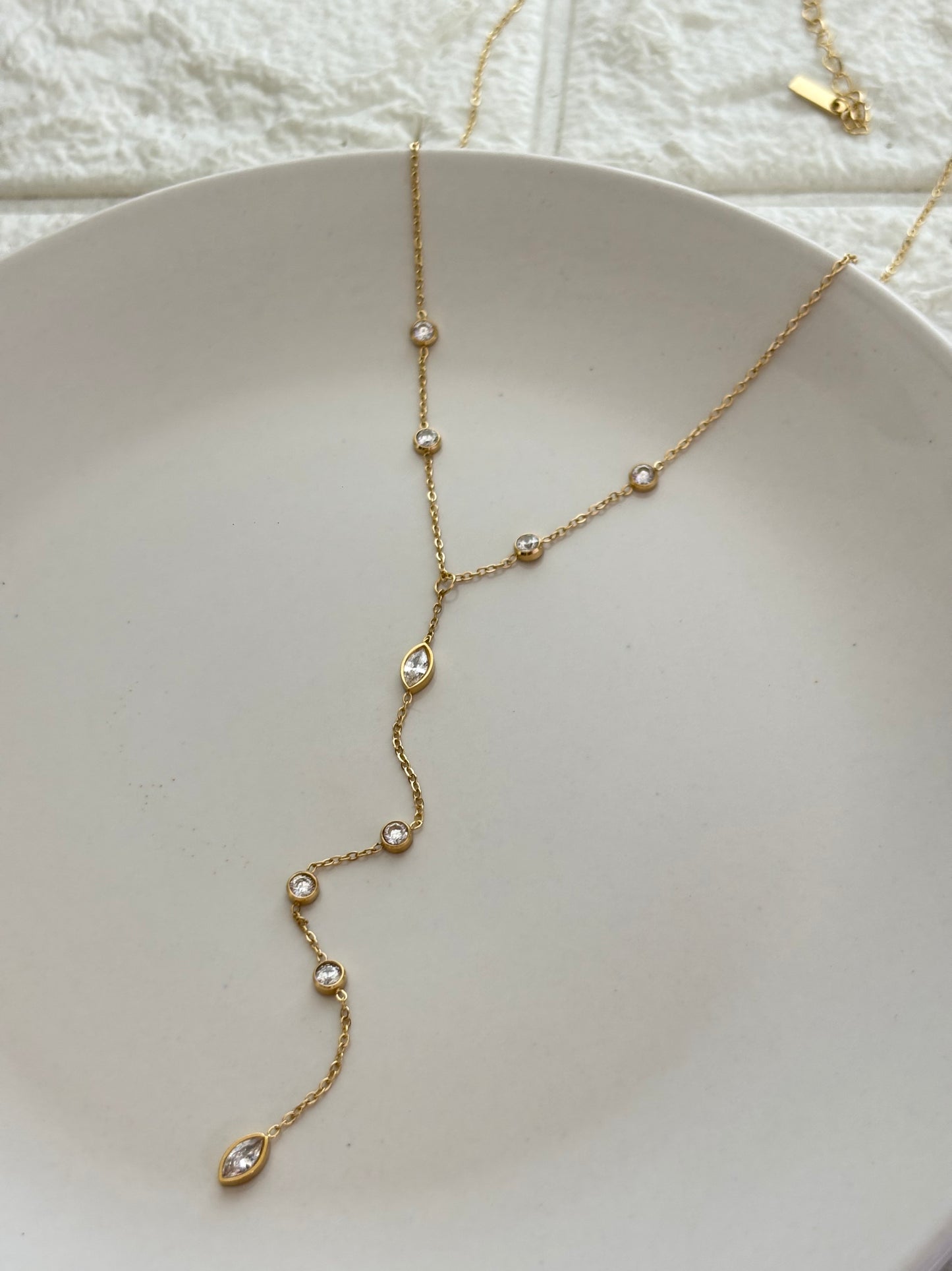Marquise Y-Drop Necklace