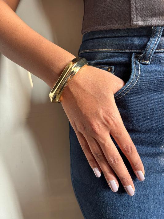 Classic Squircle Bracelet - Brass