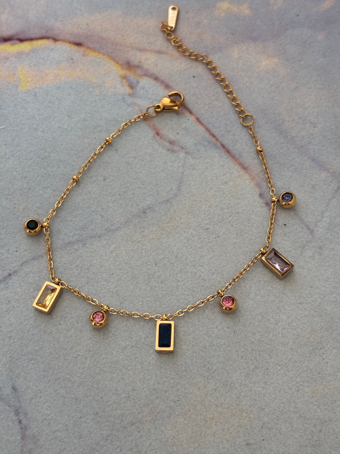 Multi-Color Charm Bracelet