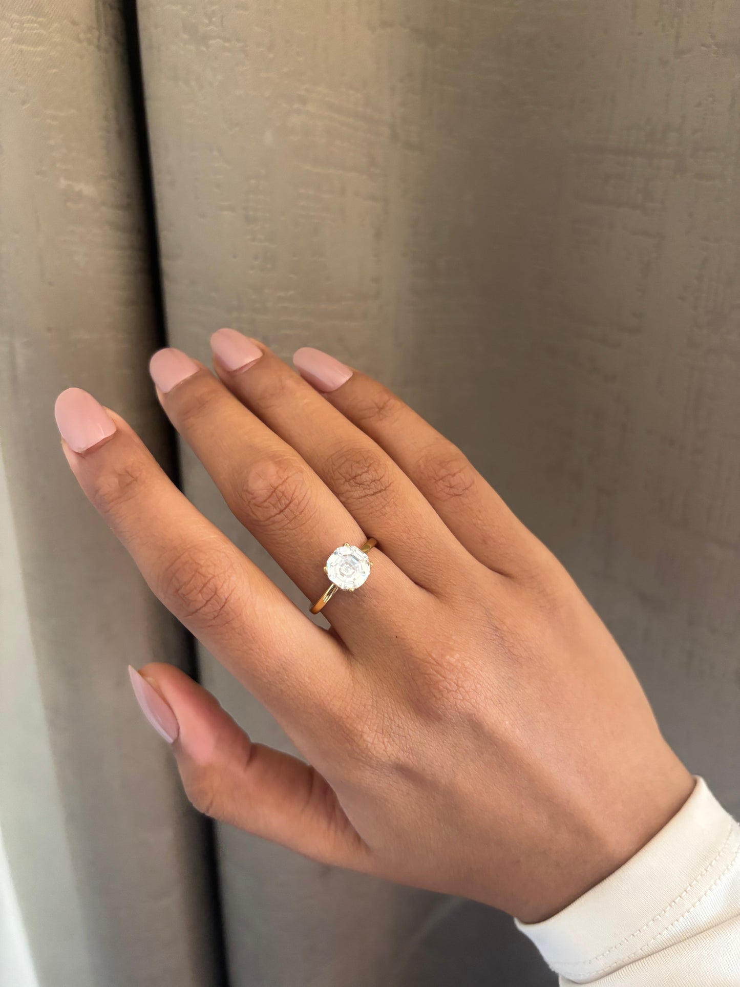 Solitaire Shine Adjustable Ring