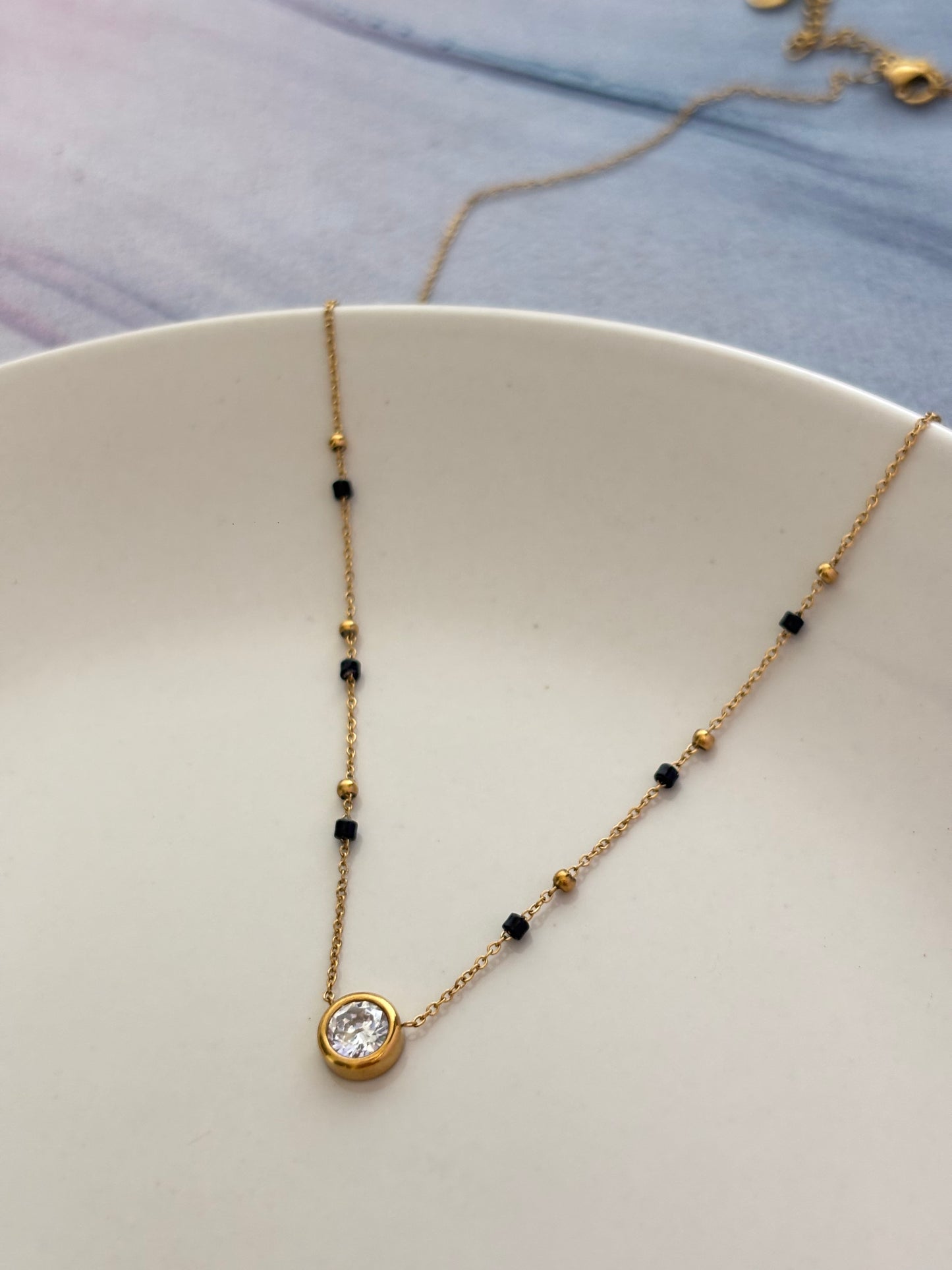 Bezel Solitaire Mangalsutra