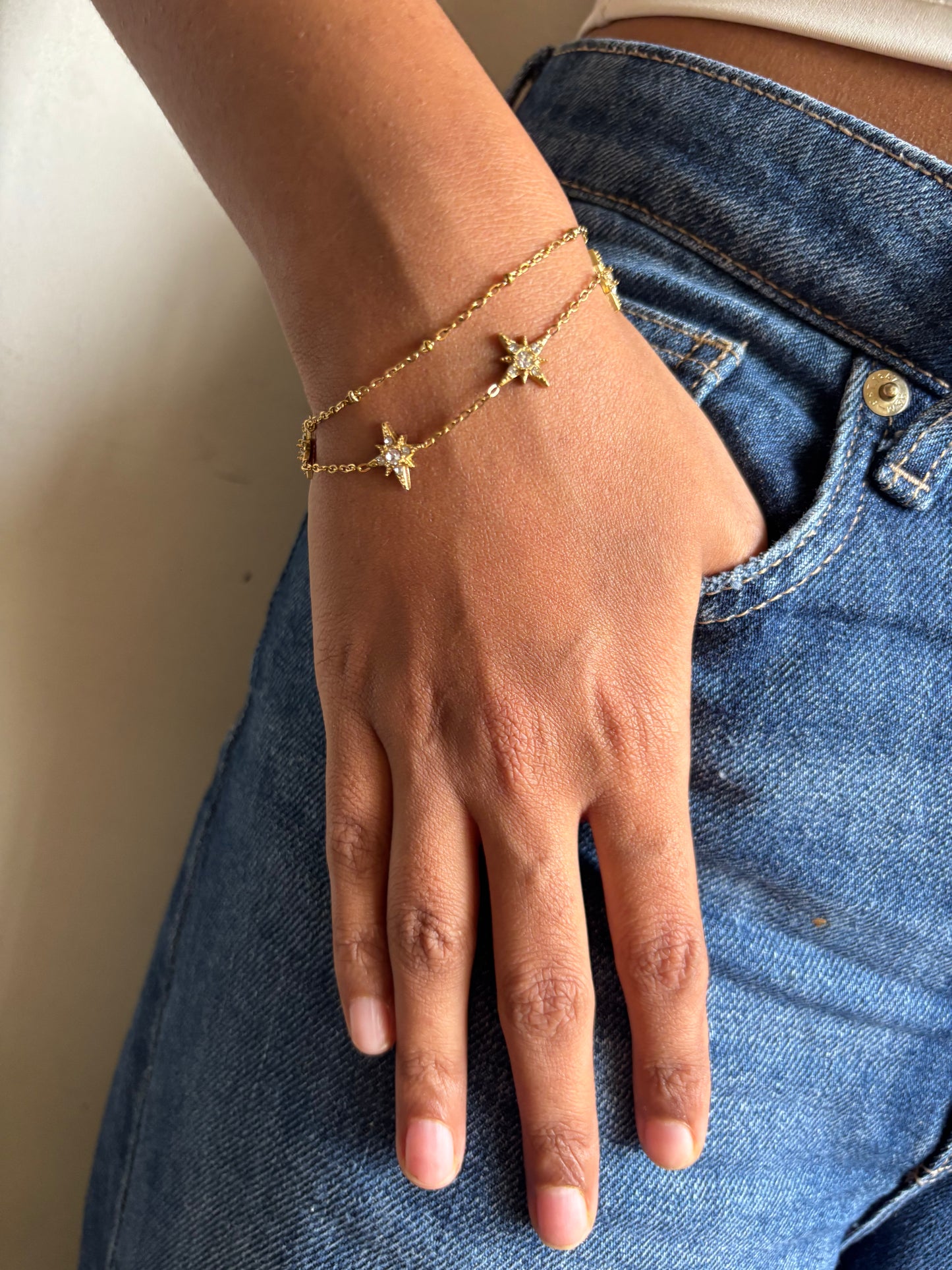 Star-Flare Layered Bracelet