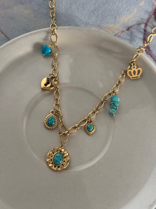 Lazuli Charm Necklace