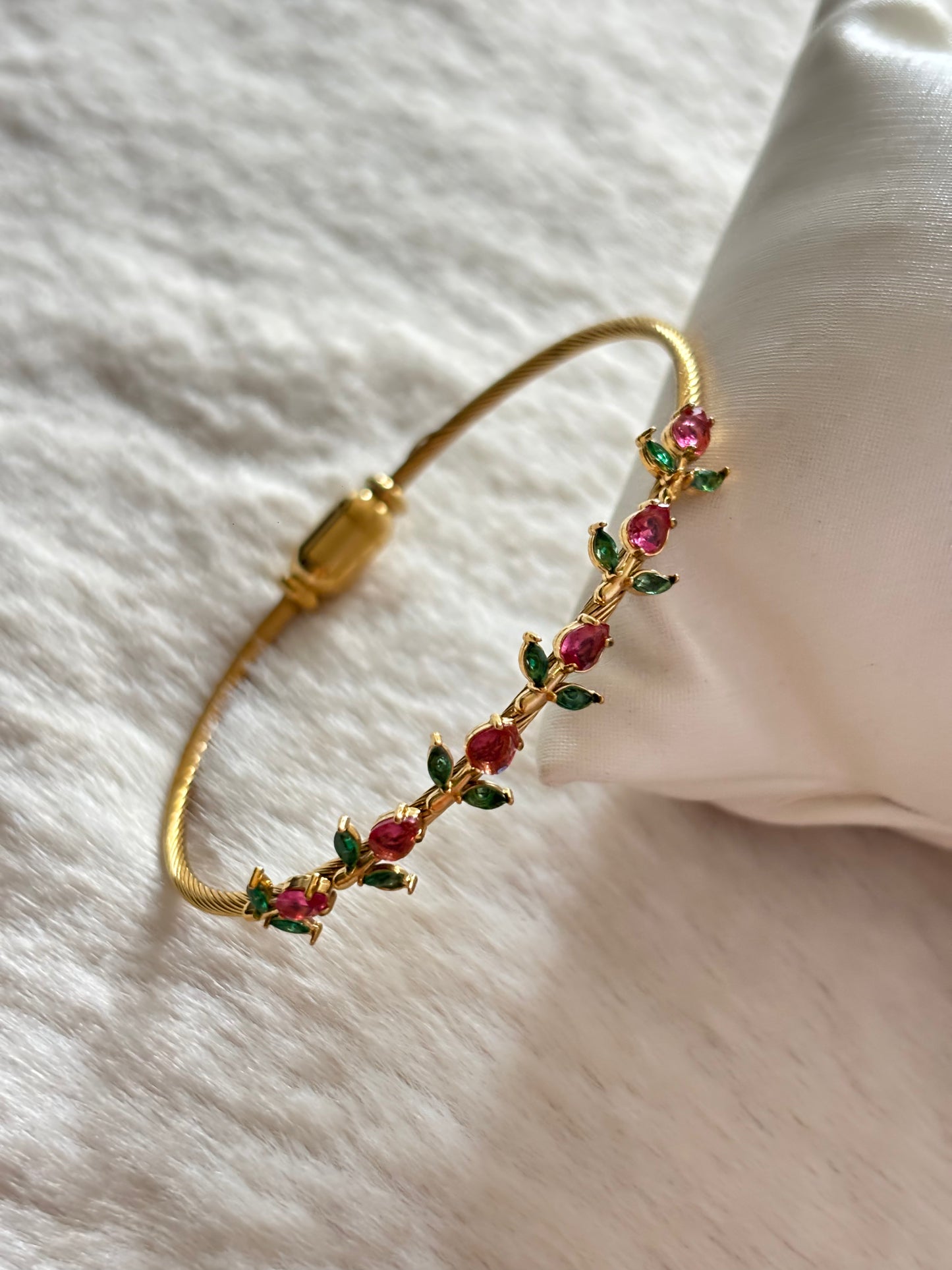 Pink Tulip Bracelet