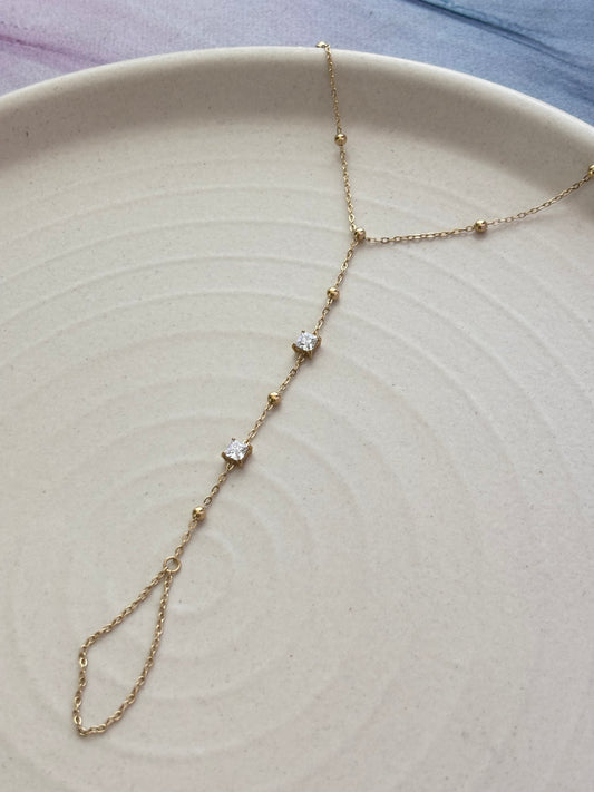 Pricness Solitaire Hand Chain