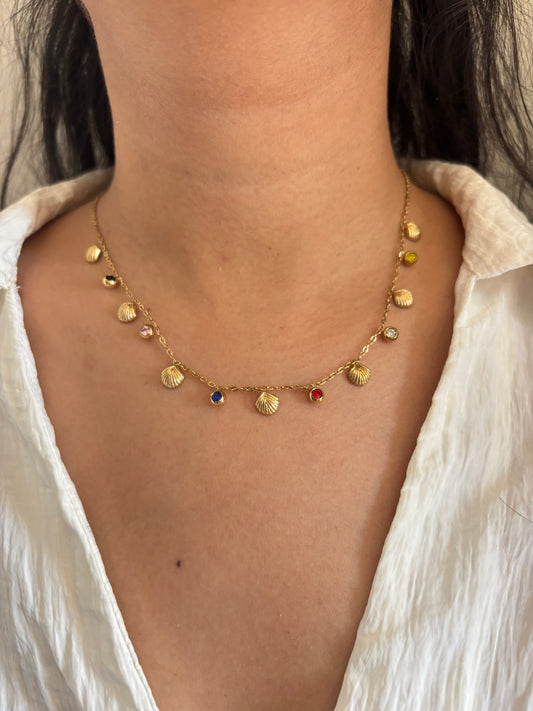 Shell Multicolor Charm Chain