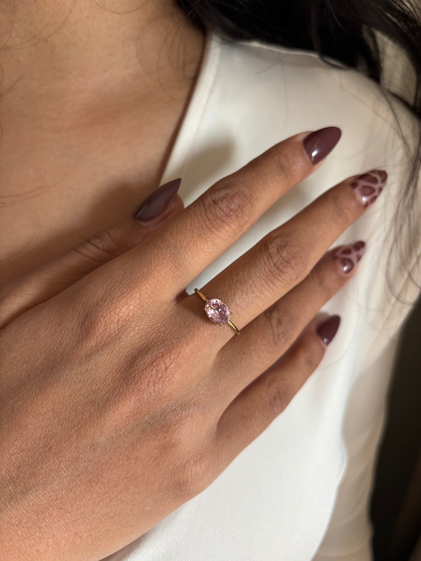 Blush Pink Adjustable Ring
