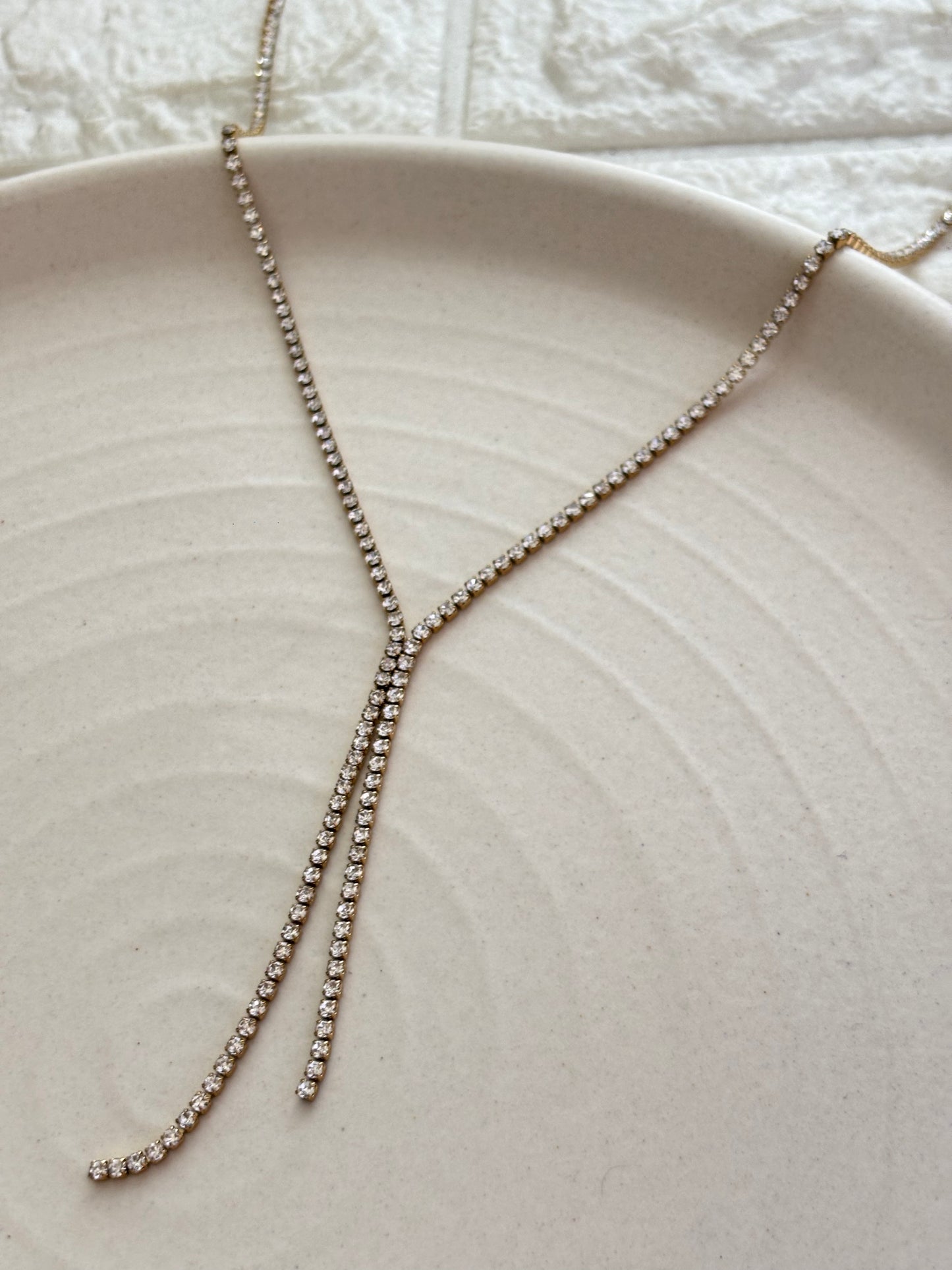 Sterling Y Necklace