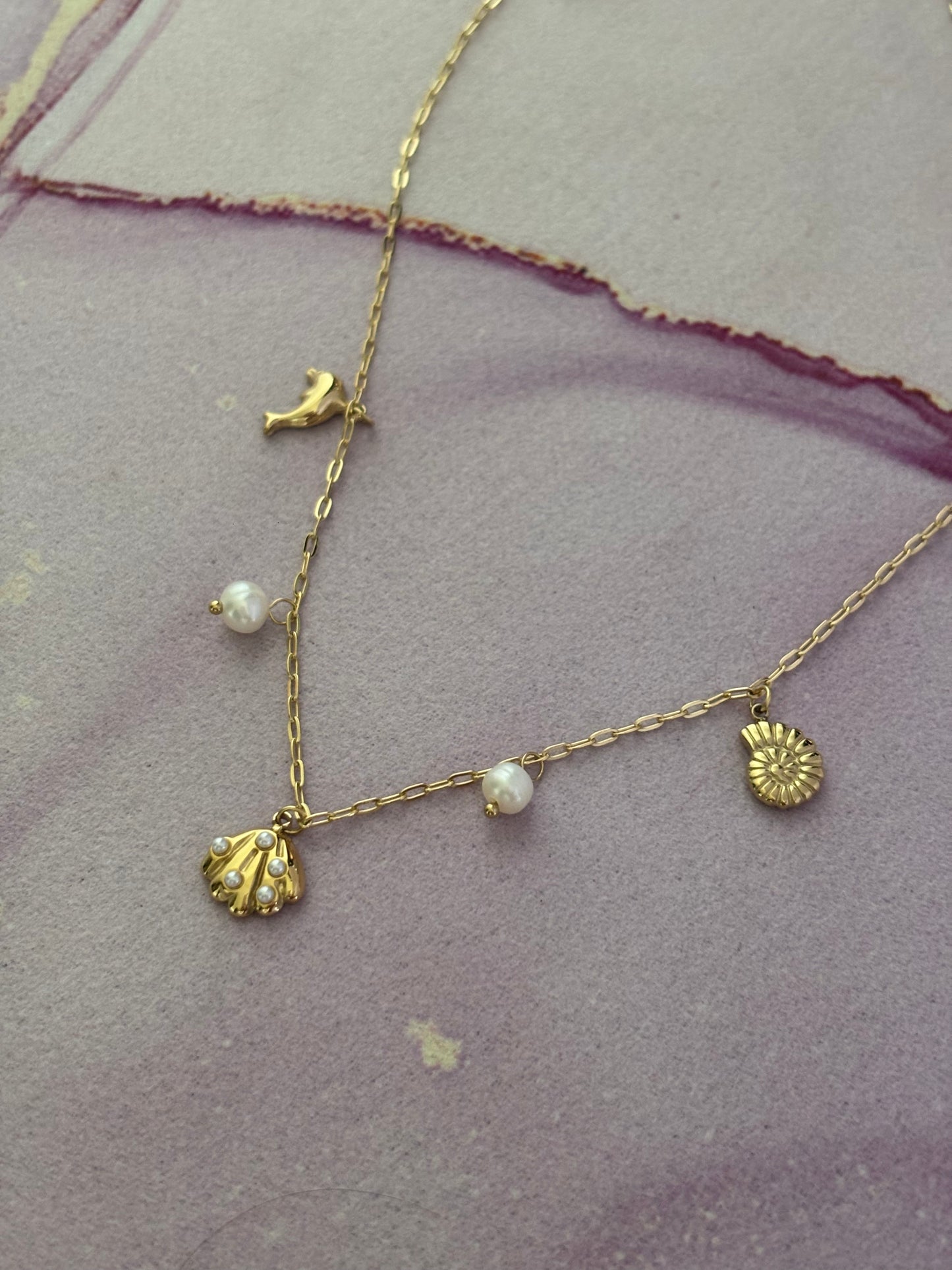 Dainty Ocean Charm Necklace