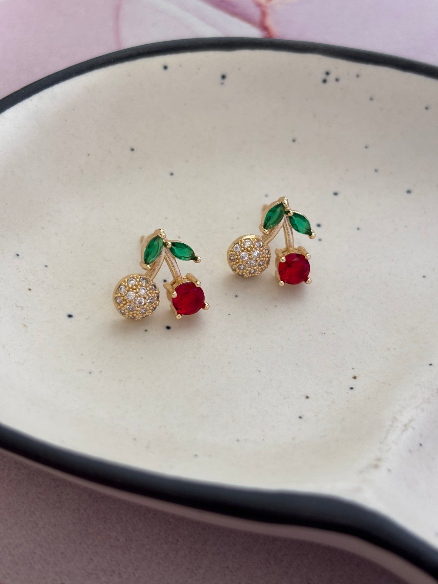 Cherry Bling Earring