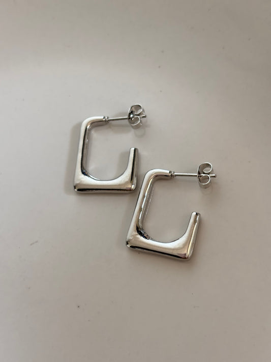 Silver Hoops Combo -1 Stainless Steel
