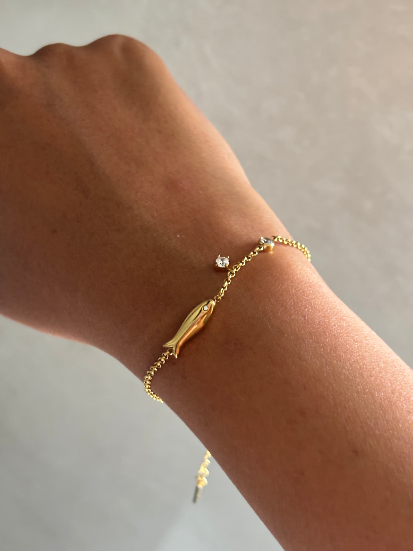 Minimal Fish Bracelet