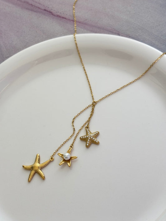 Starfish Cluster Necklace