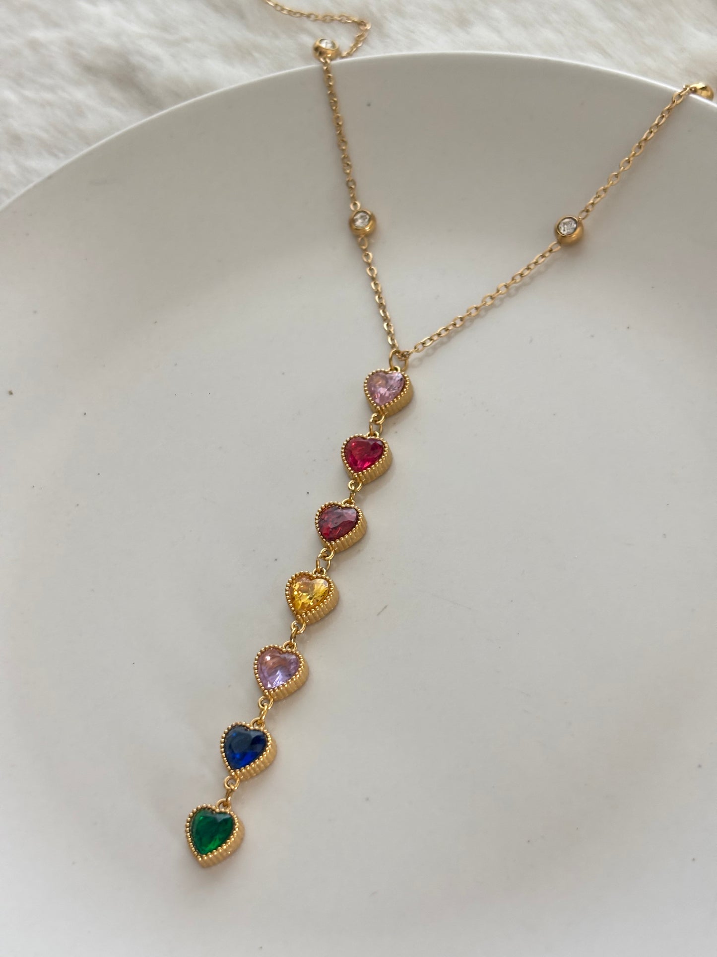 Candy Heart Y Necklace