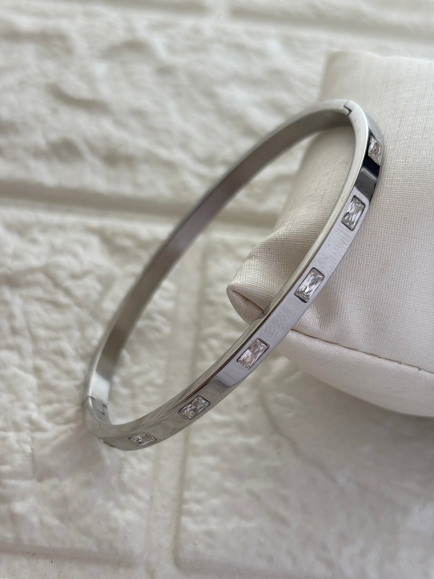 Luxe Silver Studded Bracelet