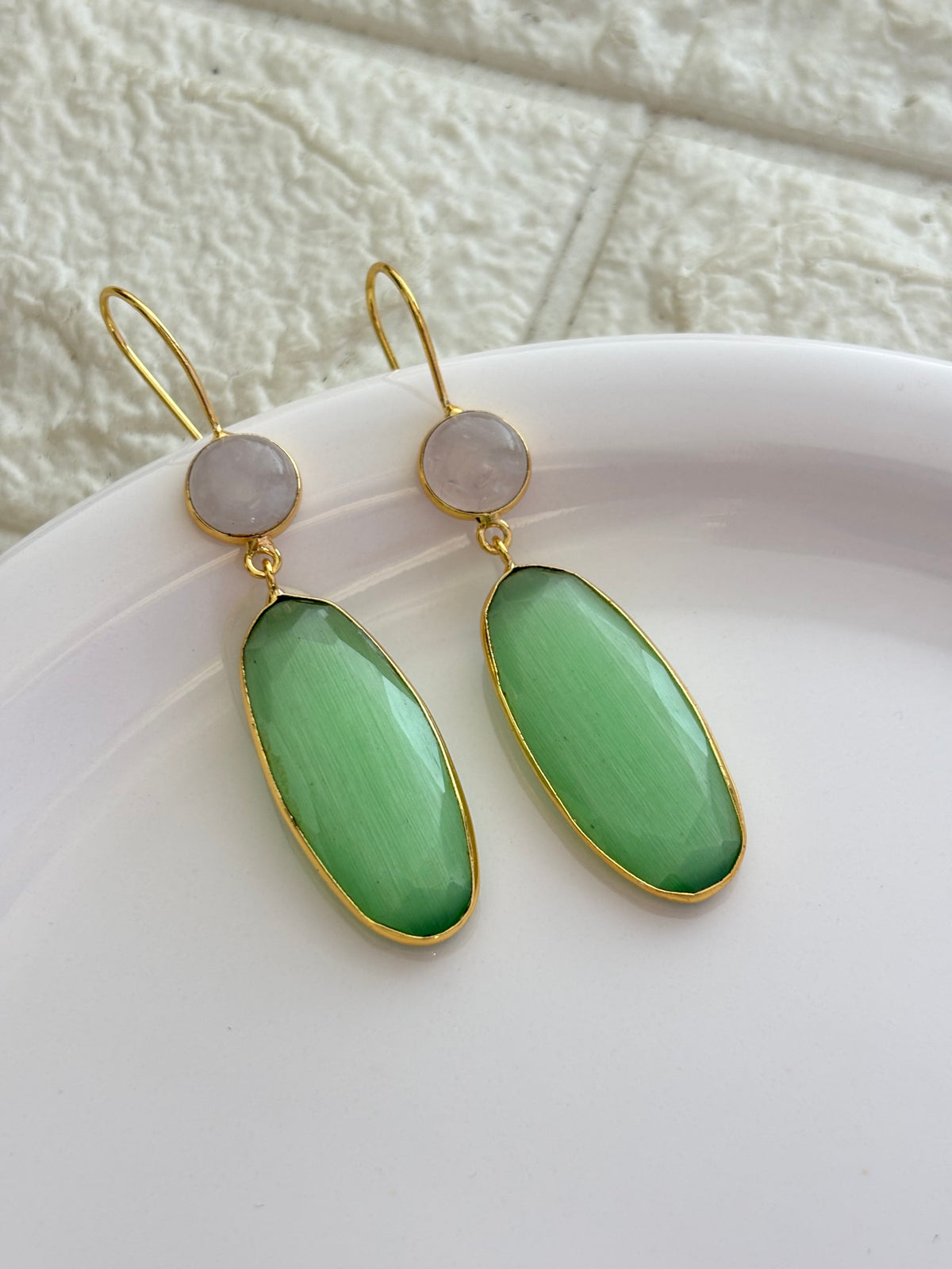 Mint Green Dangler Brass