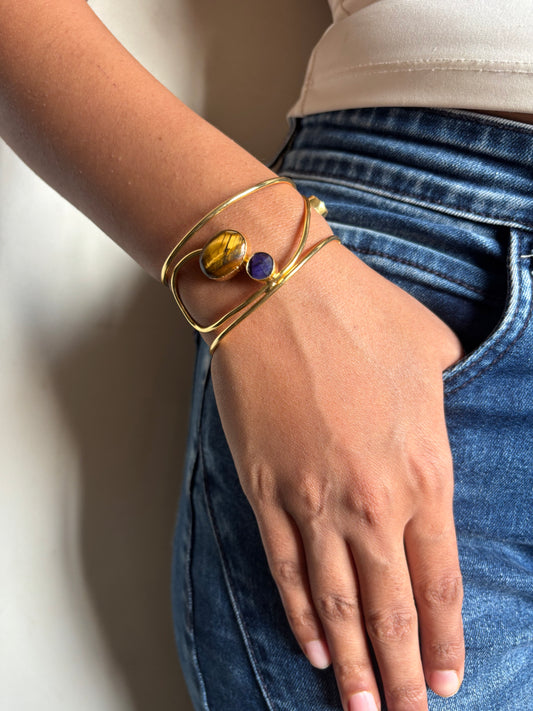 Masion Natural Stone Adjustable Cuff