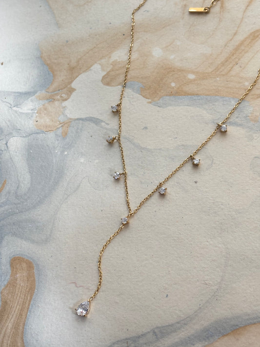 Adline Studded Charm Necklace