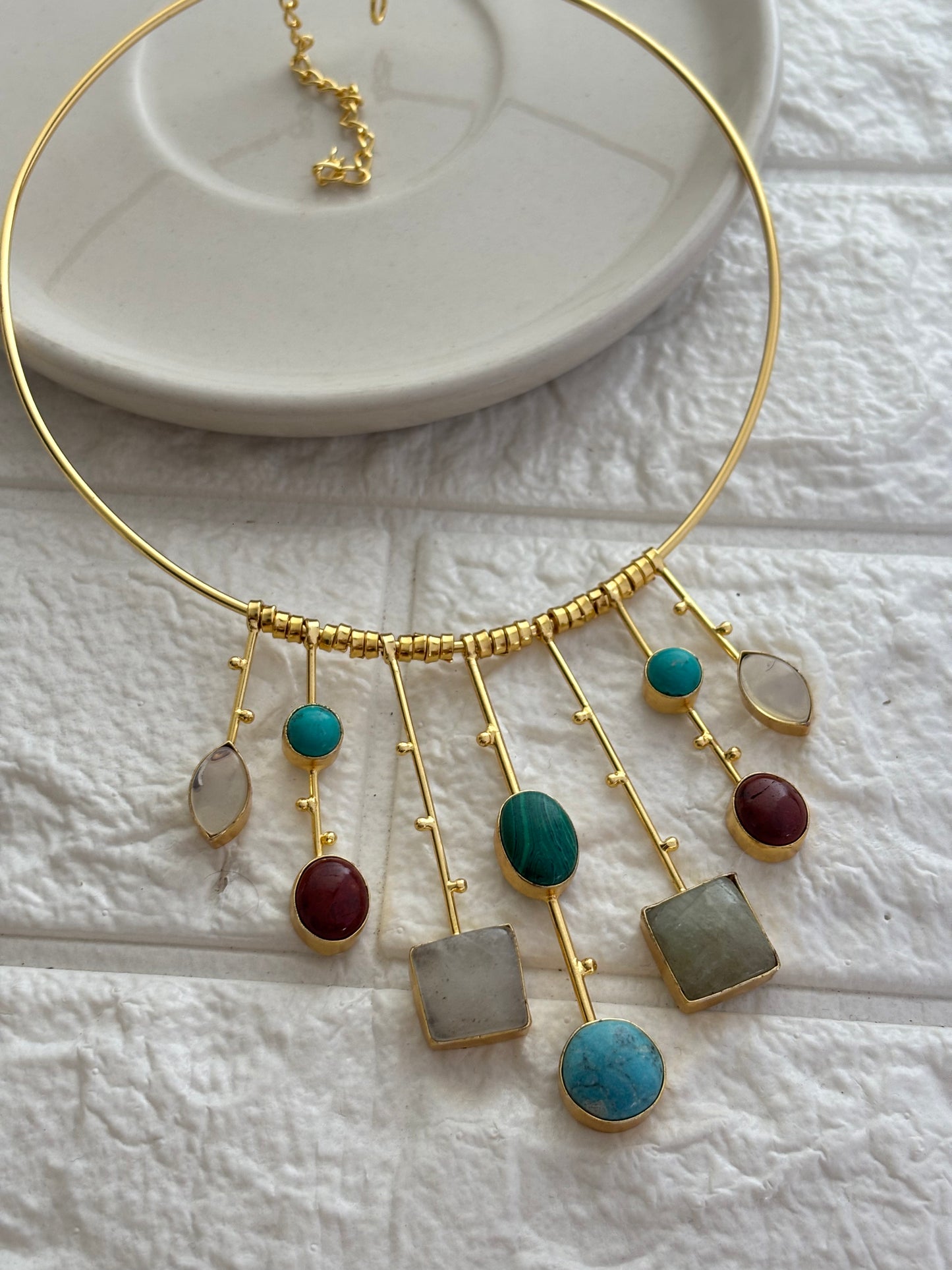 Helen Hasli Choker -Brass