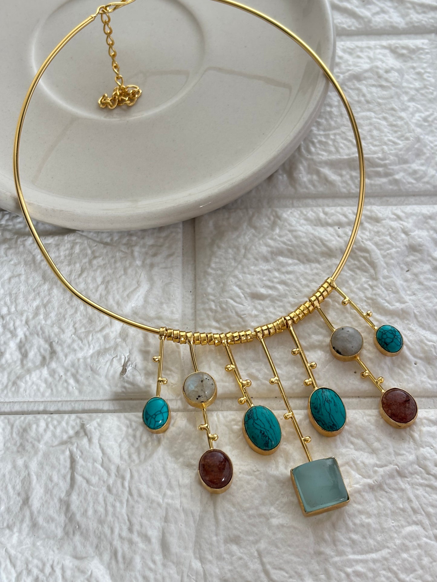Helen Hasli Choker -Brass