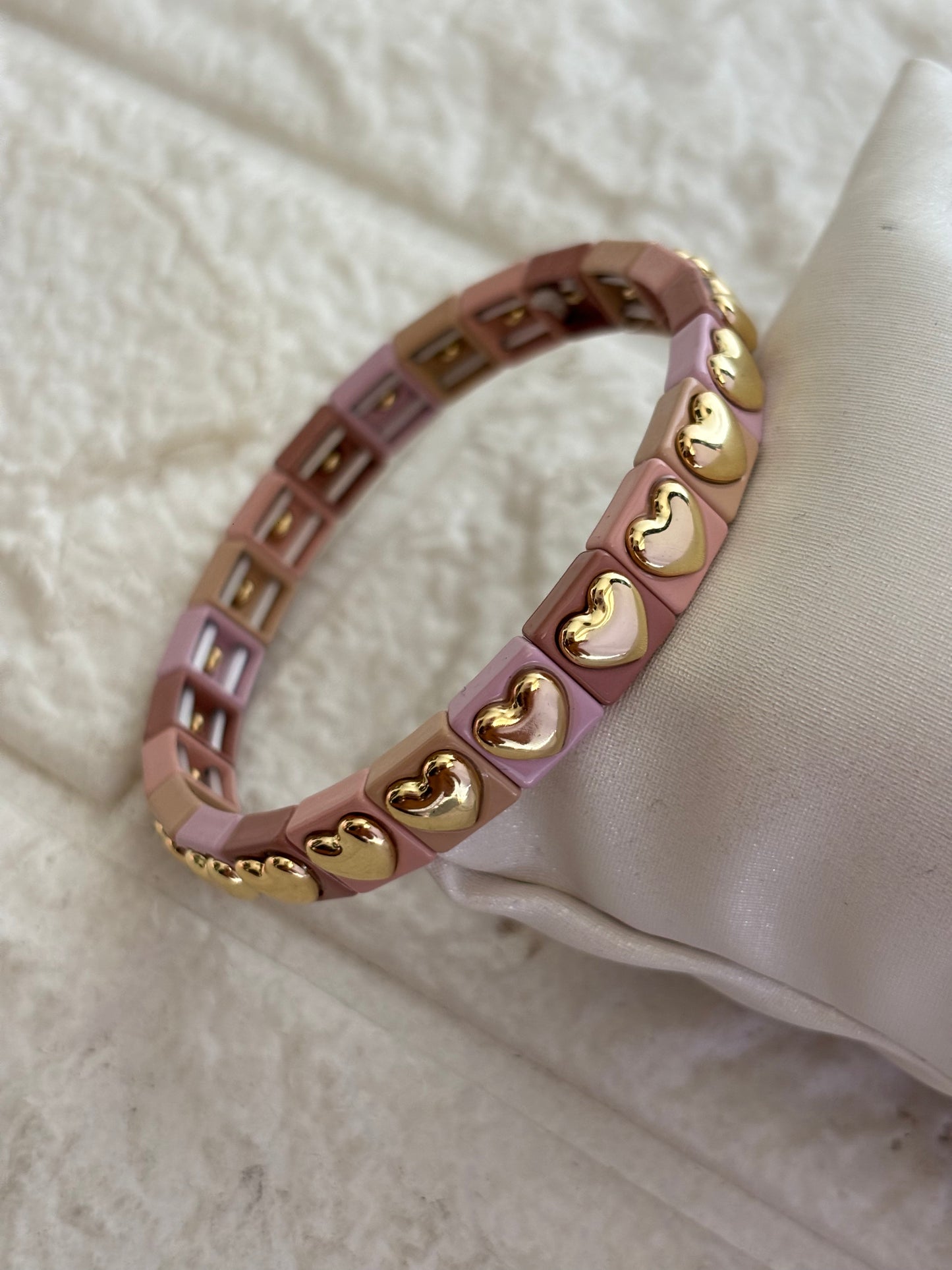 Mauve Muse Stretchable Bracelet Stack