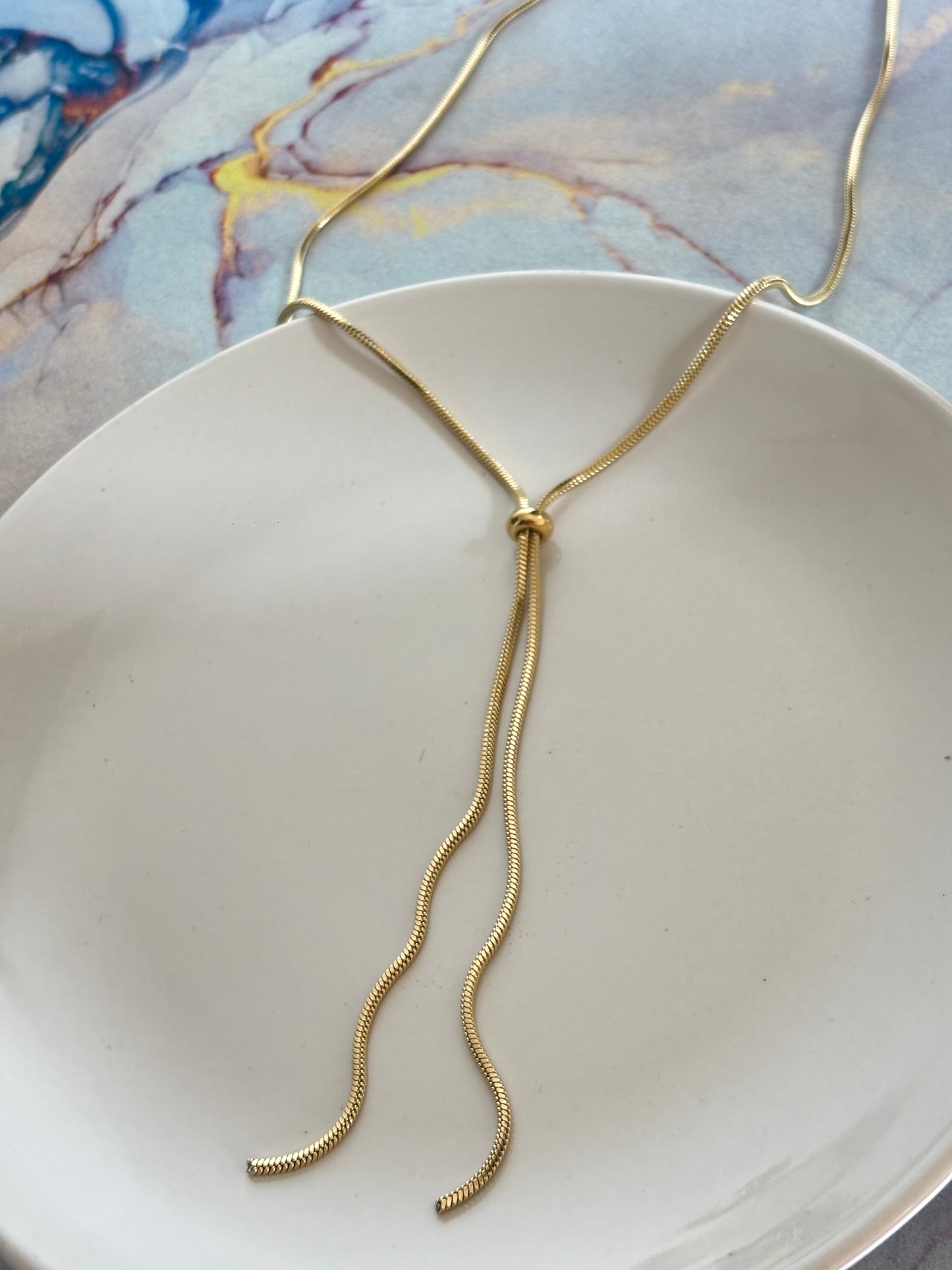 String Pull Up Necklace