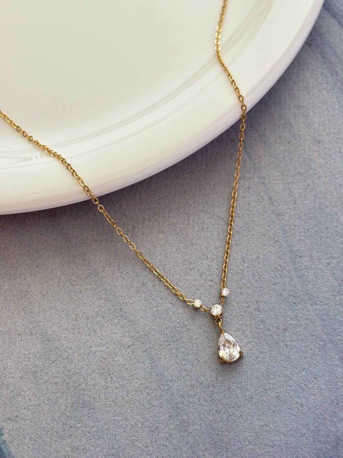 Kia Pear Drop Necklace