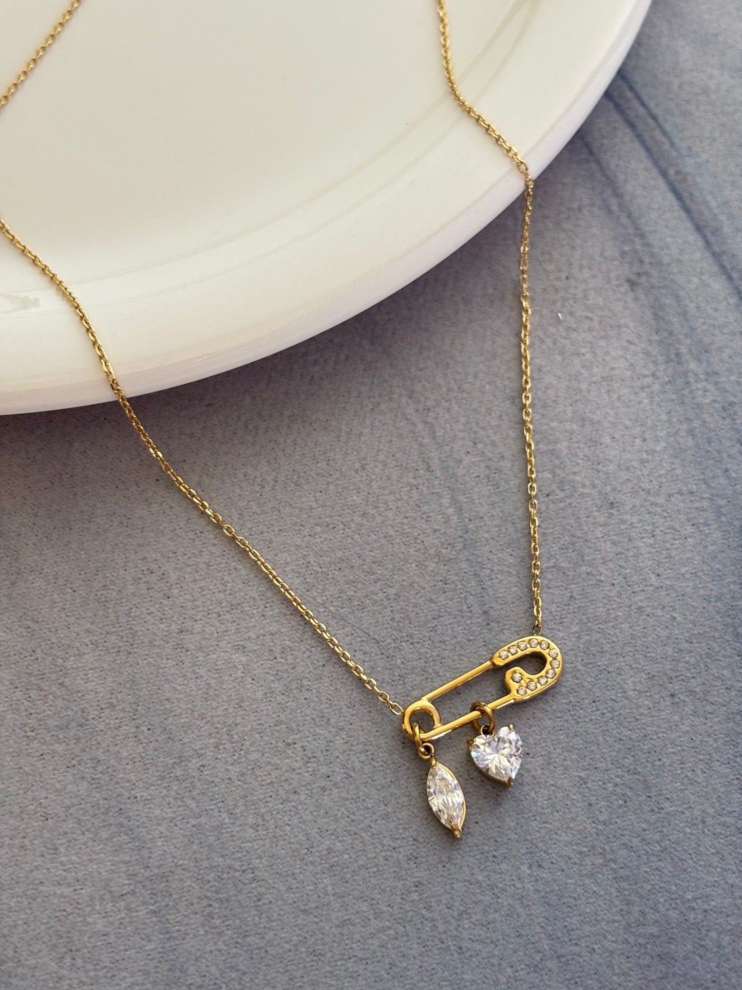 Cupid Pin Necklace