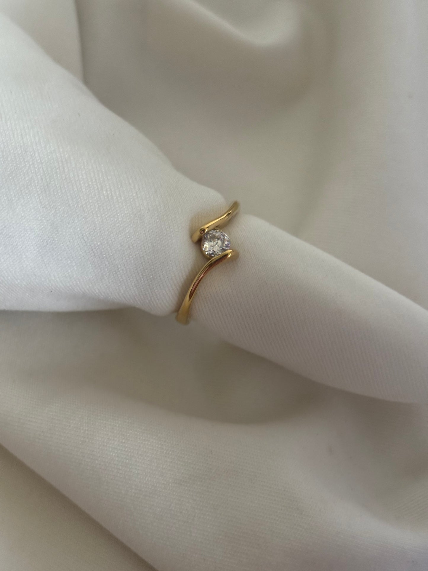 Classic Solitaire Ring- Free-size 6 to 7