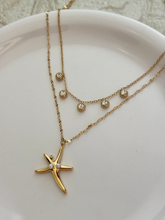 Starfish Layered Necklace