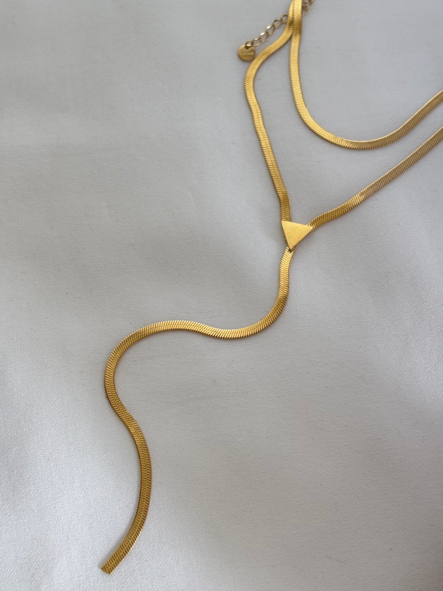 Snake Chain Layered Y-Necklace