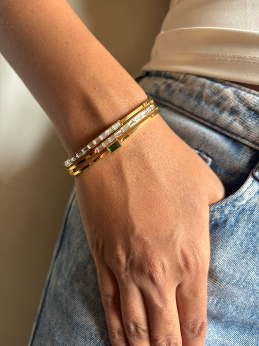 Elowen Emerald Studded Bracelet