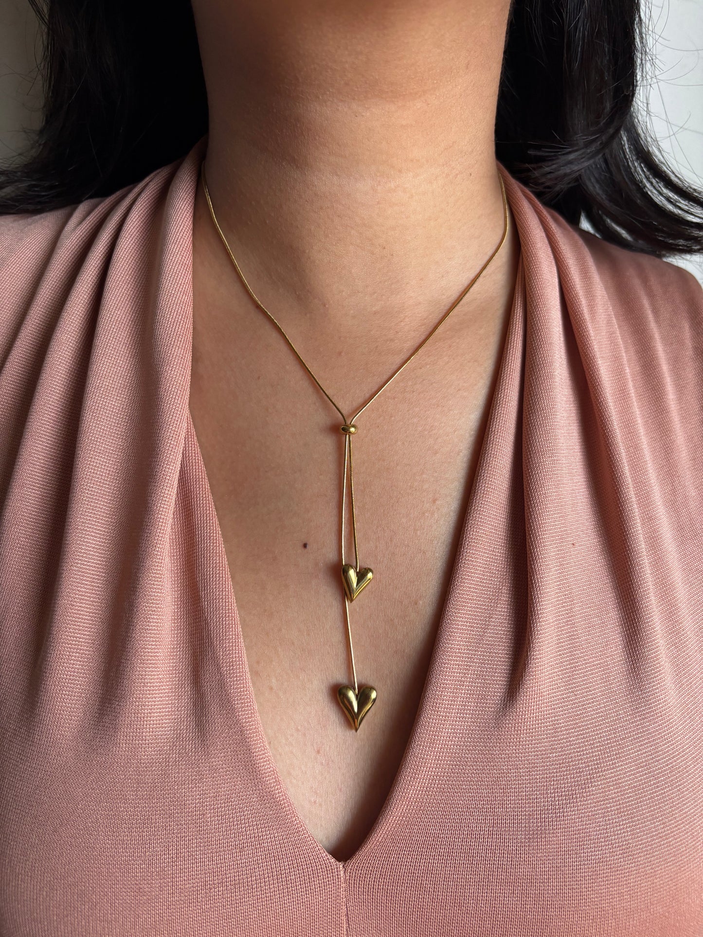 No String Sweep Heart Necklace