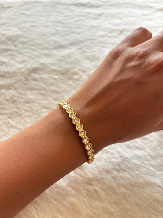 Hexa Studded Bracelet Small Size