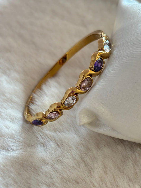 Iva Oval Studded Bracelet -Small size