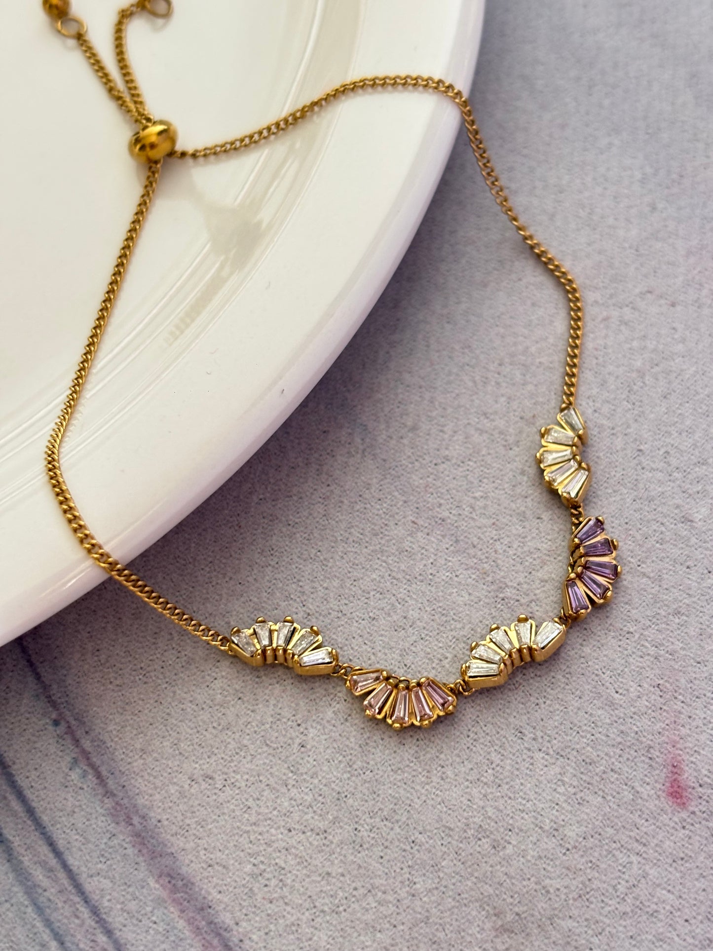 Lily Purple Haze Pull Up Bracelet