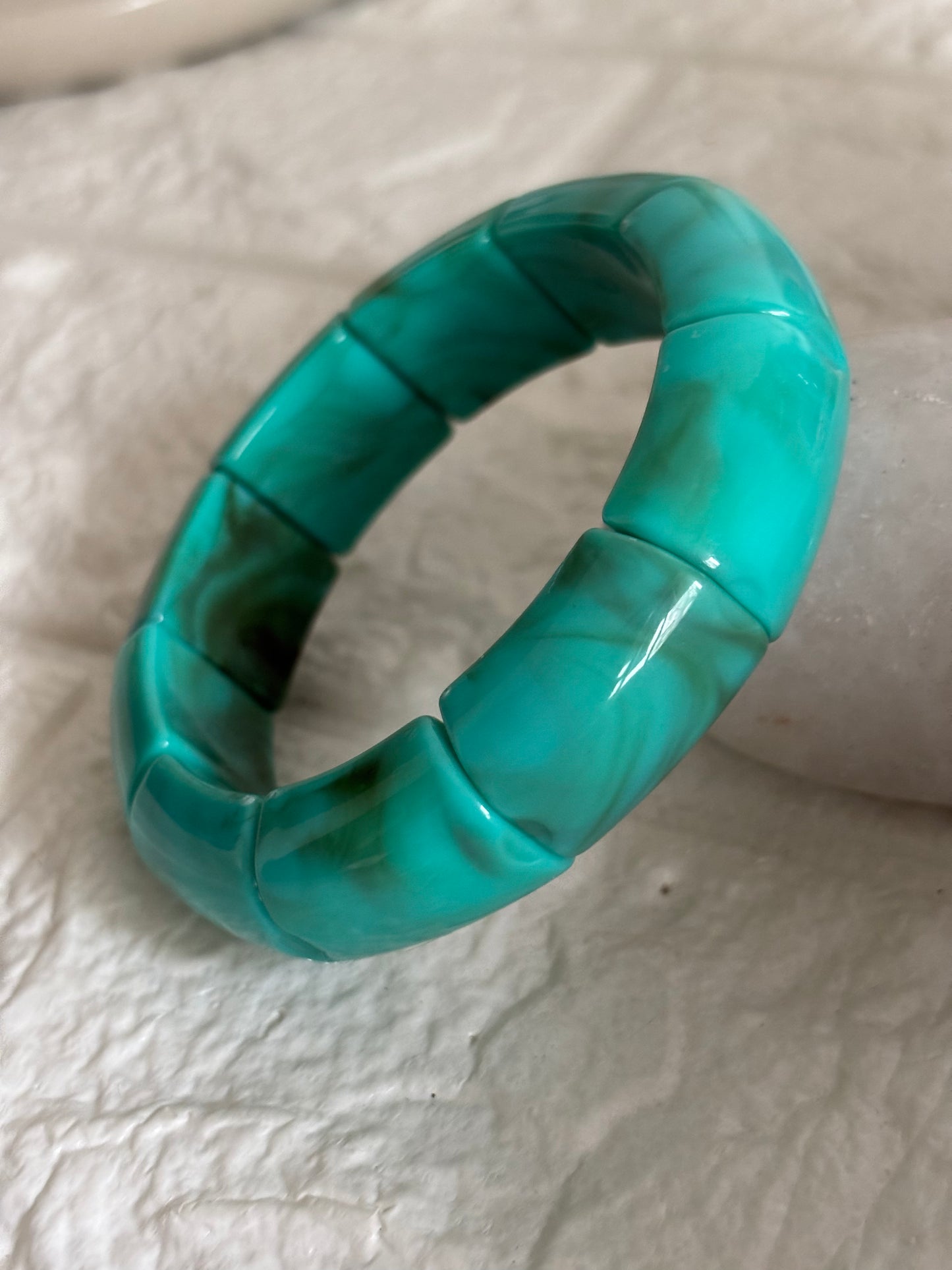 Aqua Acrylic Bracelet