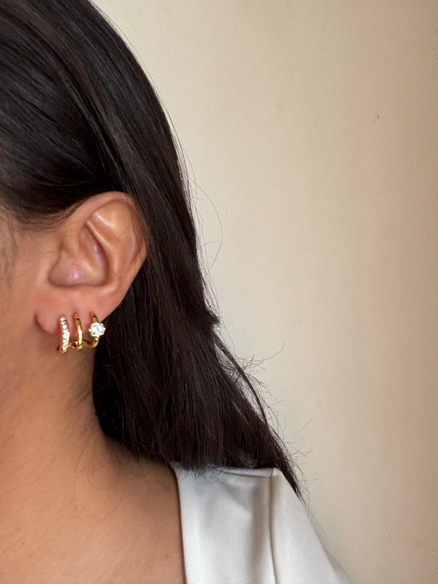 Mini Studded Earcuff - Earrings