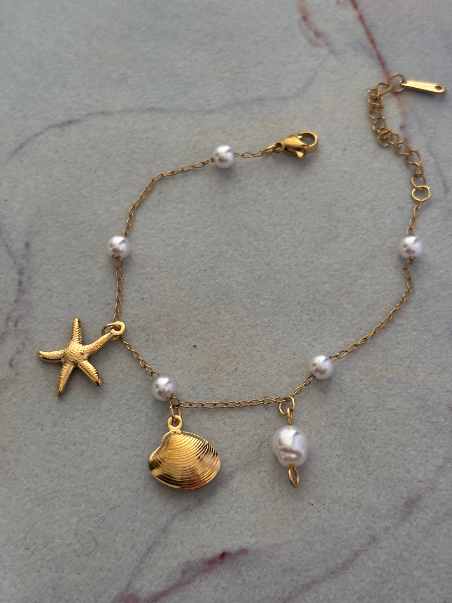 Pearl Star Shell Bracelet