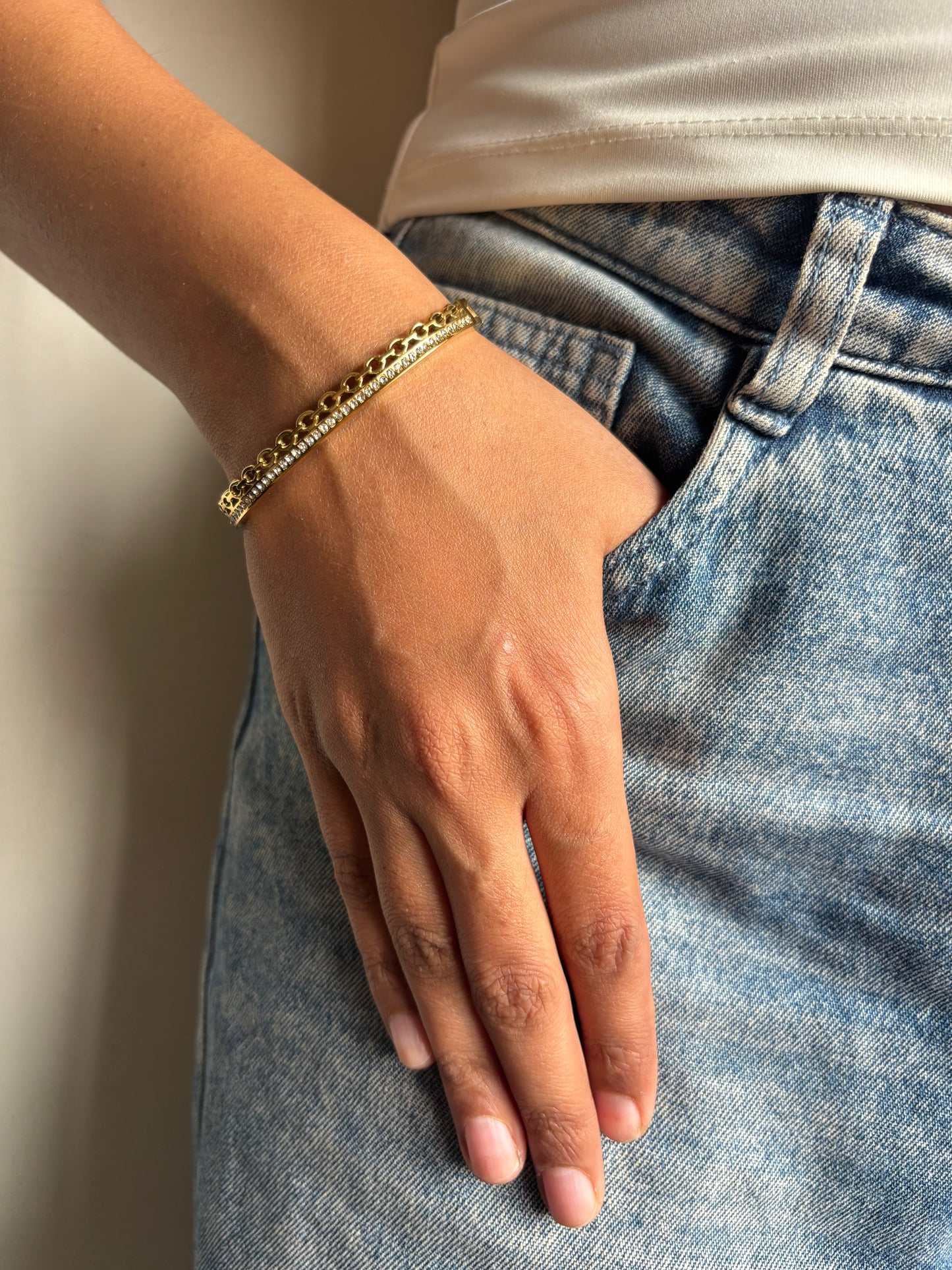 Cuban Studded Bracelet