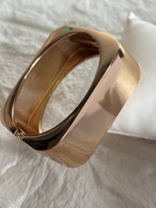 Chunky Square Bracelet Brass