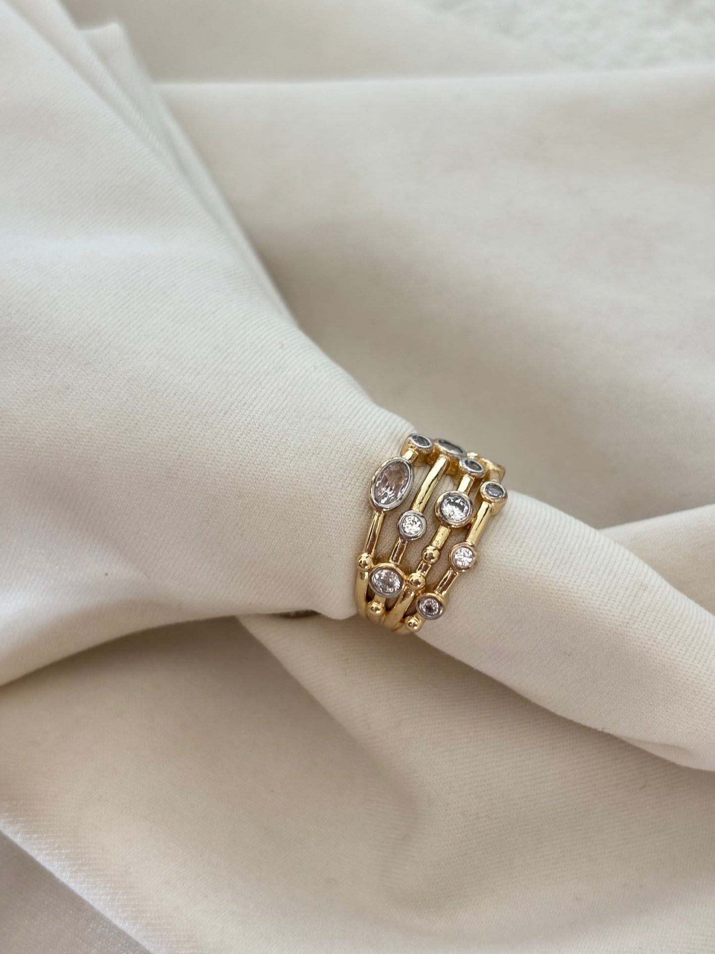 Glam Night Adjustable Ring